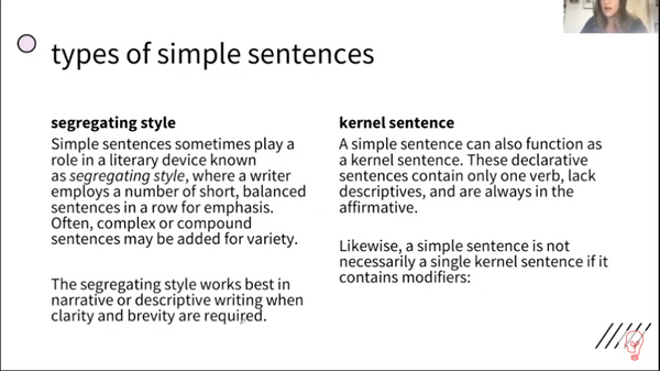 Learnt English Tutor Kyle gives a lesson on types of sentences in English grammar